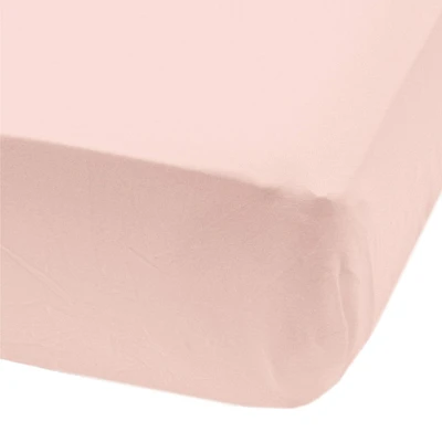 Baby Crib Fitted Sheet - Pale Pink