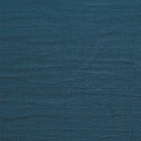 Crib Fitted Sheet Muslin Navy