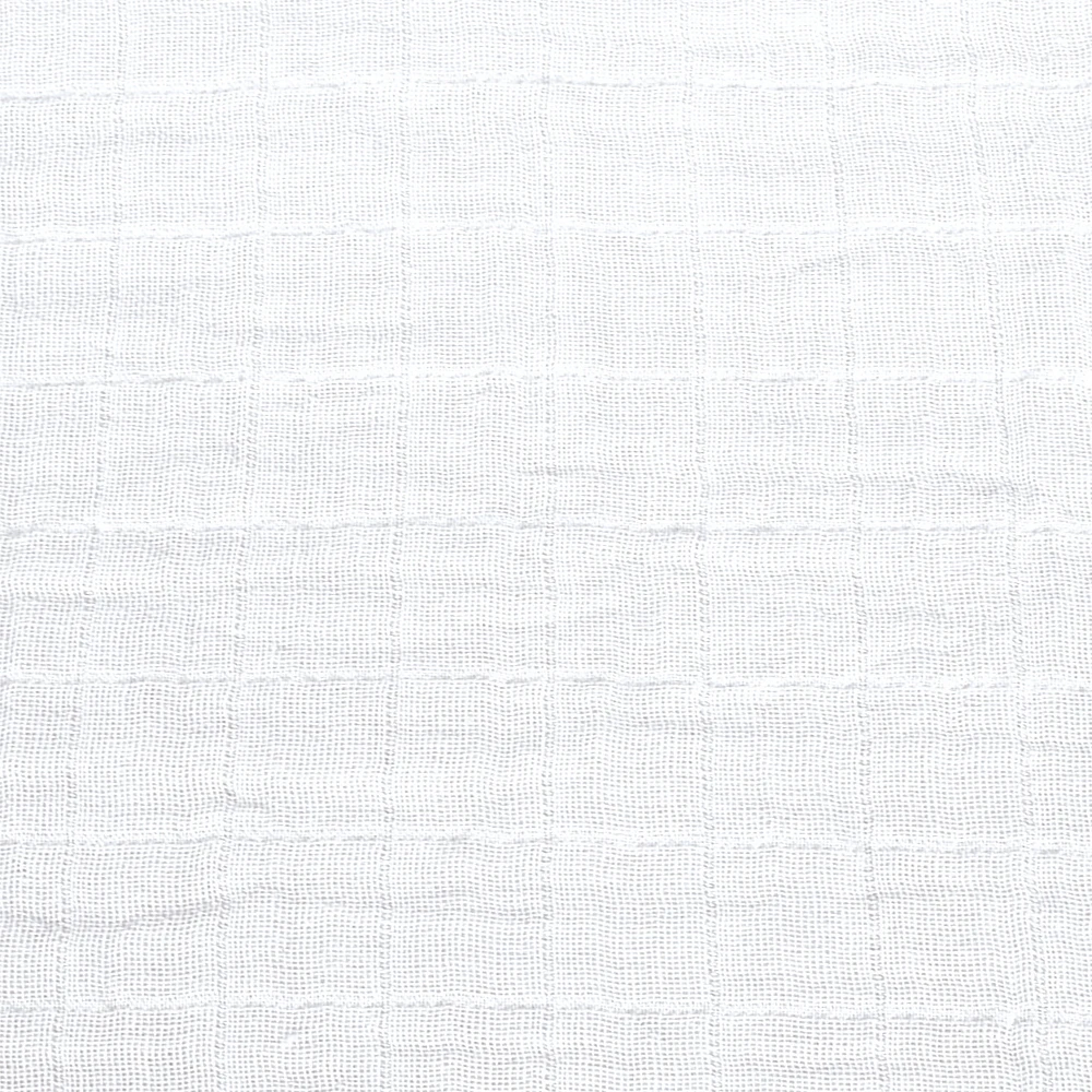Baby Crib Fitted Sheet - White Muslin
