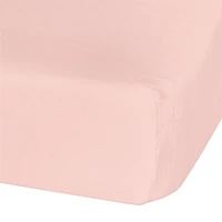 Baby Crib Fitted Sheet - Pink Muslin