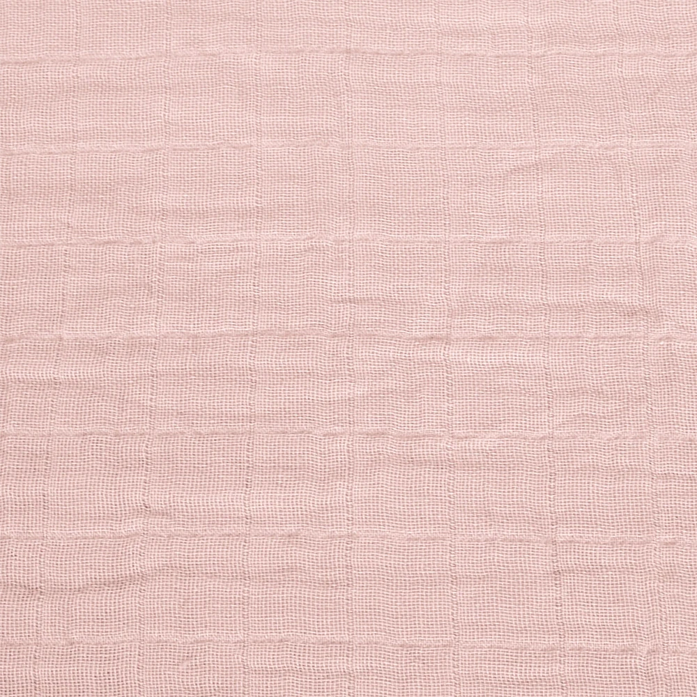 Baby Crib Fitted Sheet - Pink Muslin