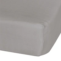 Baby Crib Fitted Sheet - Taupe Muslin