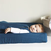 Muslin Changing Pad - Navy