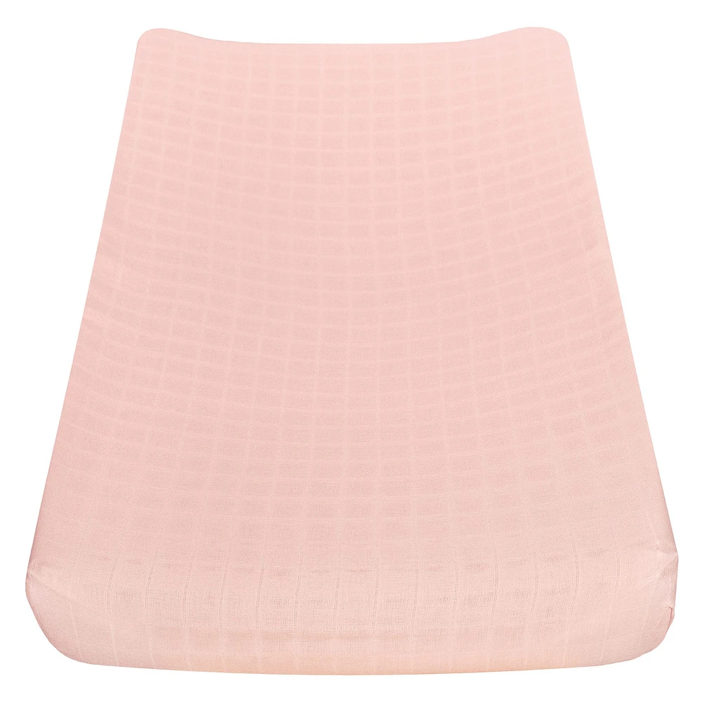 Muslin Changing Pad - Pink