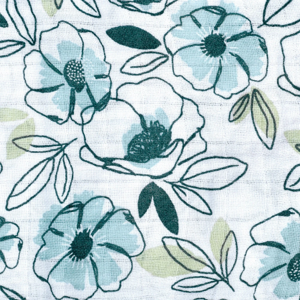 Muslin Blanket - Petunias