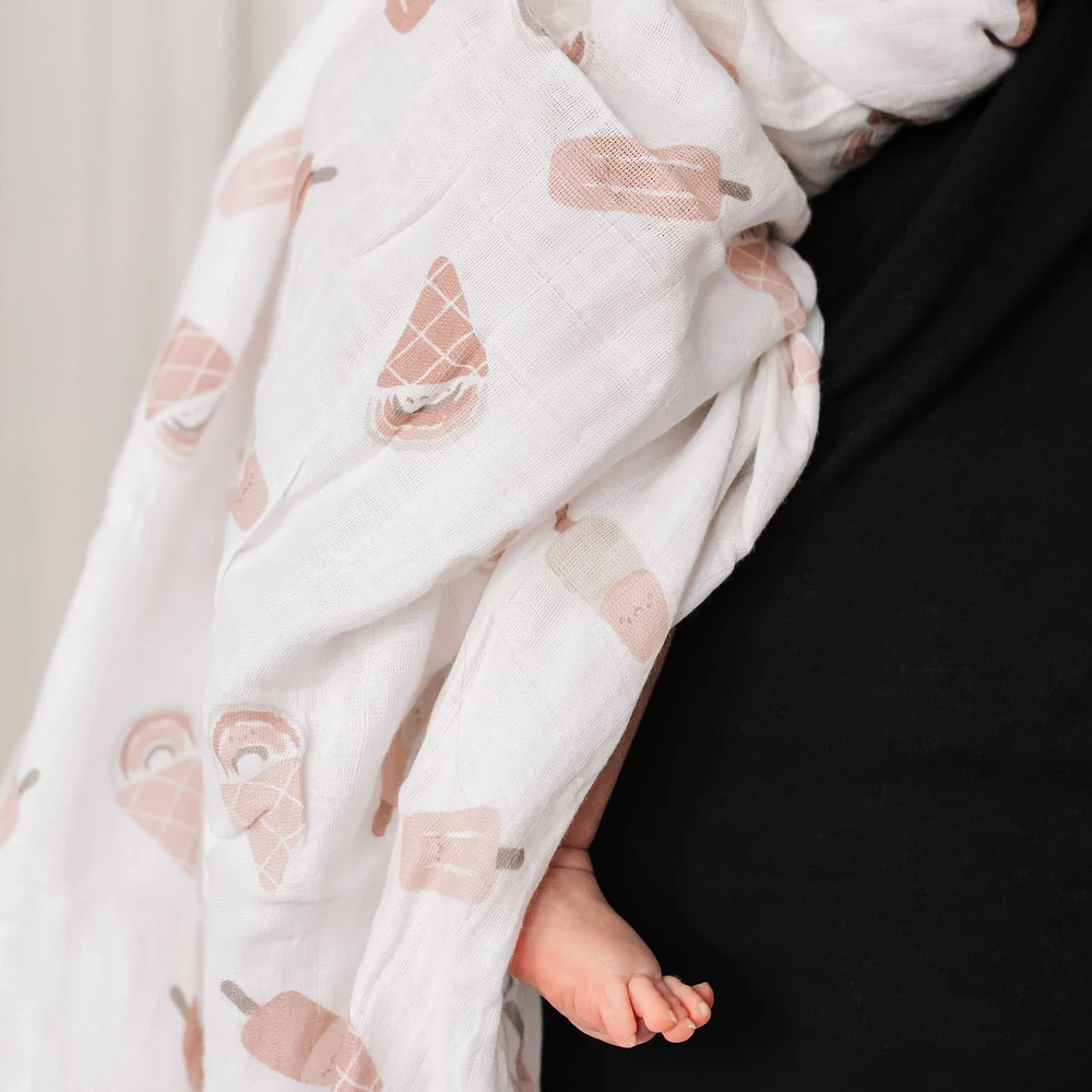 Ice Cream Muslin Blanket