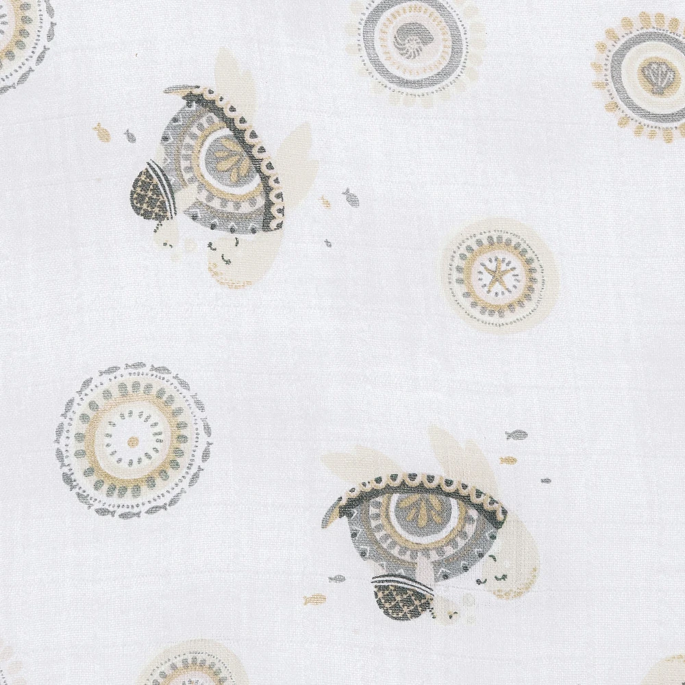 Couverture Mousseline Tortues