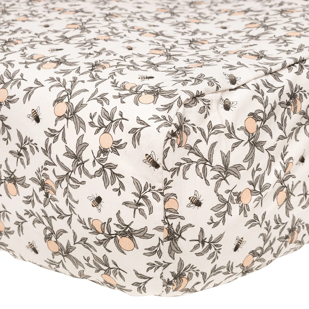 Baby Crib Fitted Sheet - Bees by Solange Pilote