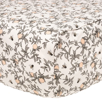 Baby Crib Fitted Sheet - Bees by Solange Pilote