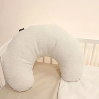 Nursing Pillow - Linen Look Beige
