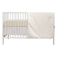 3-Piece Crib Bedding Set - Beige Linen Look