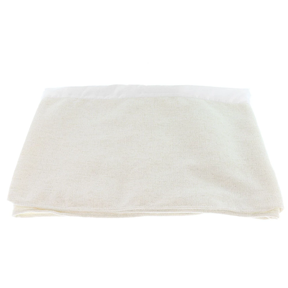 3-Piece Crib Bedding Set - Beige Linen Look