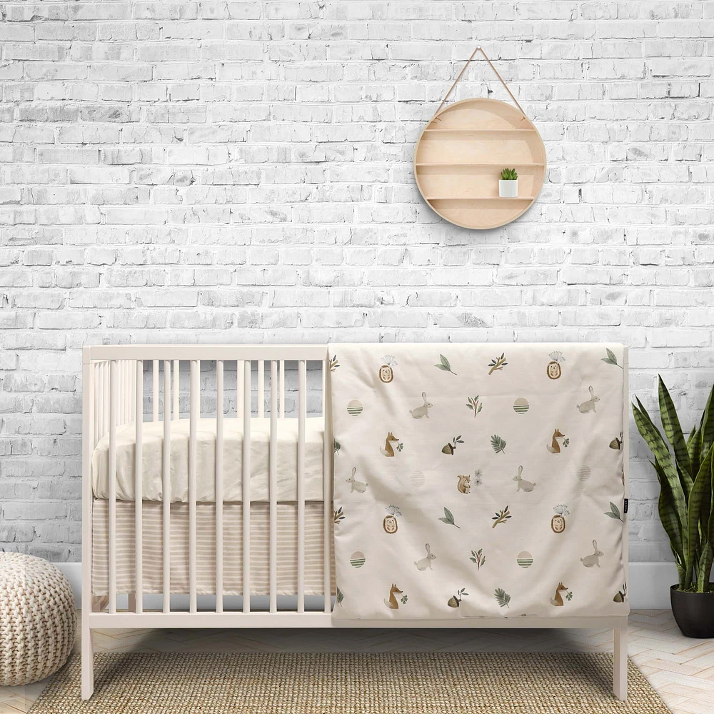 3-Piece Crib Bedding Set