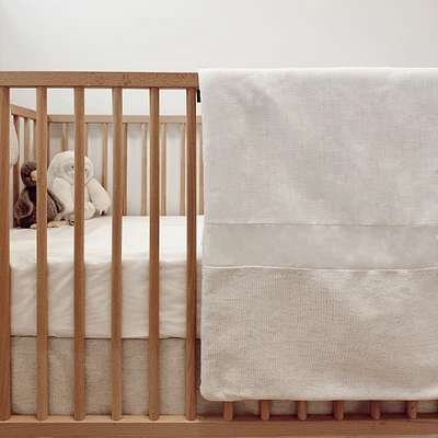 3-Piece Crib Bedding Set - Natural
