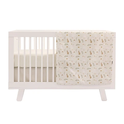 3-Piece Crib Bedding Set - Gooses and Rabbits