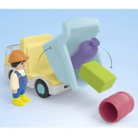 Ouvrier Avec Camion Et Garage