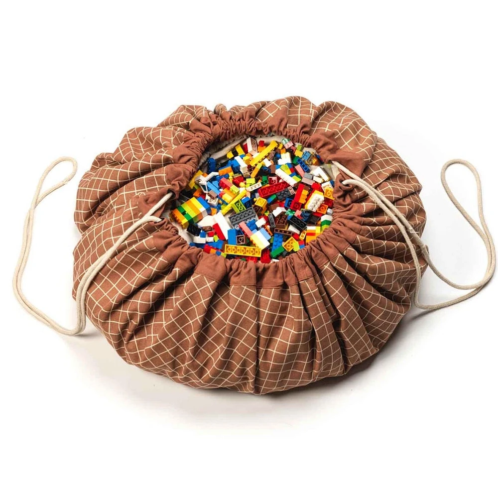 Tapis Play N go Rangement - Marron