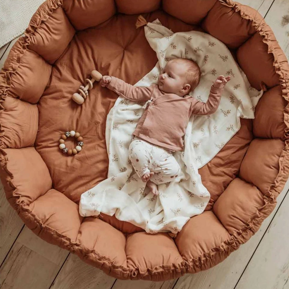 Bloom Tawny Brown Organic Babymat