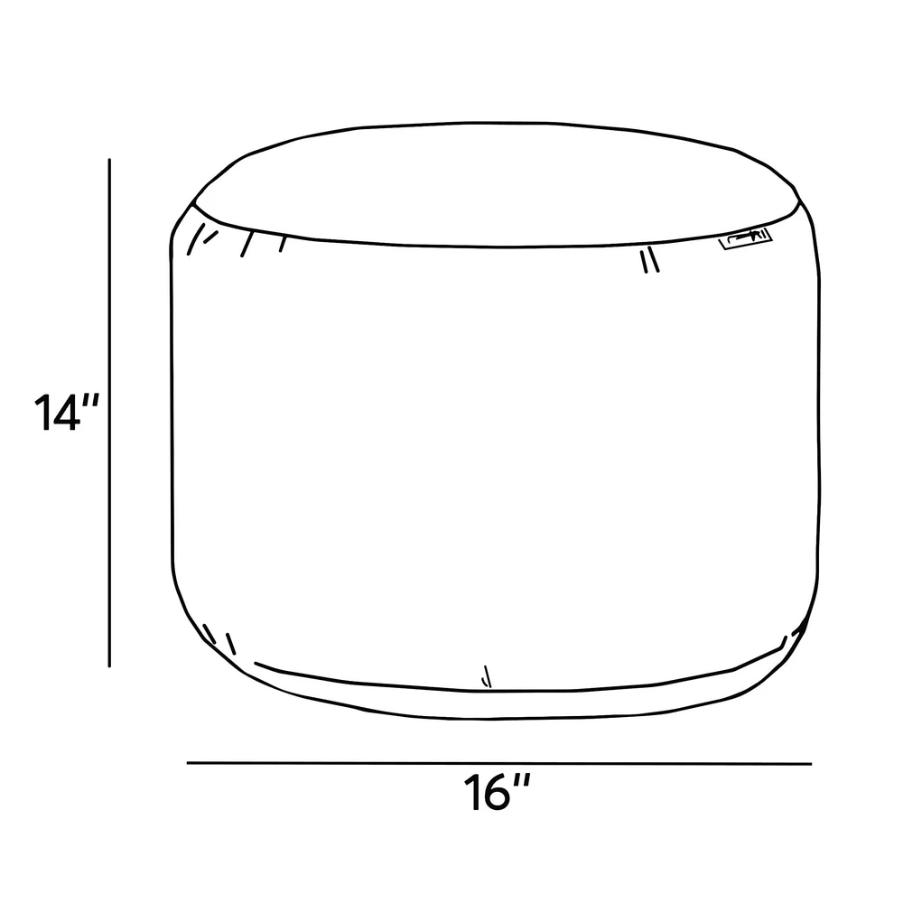 Round Ottoman And Footrest-Aga