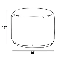 Round Ottoman And Footrest-Aga