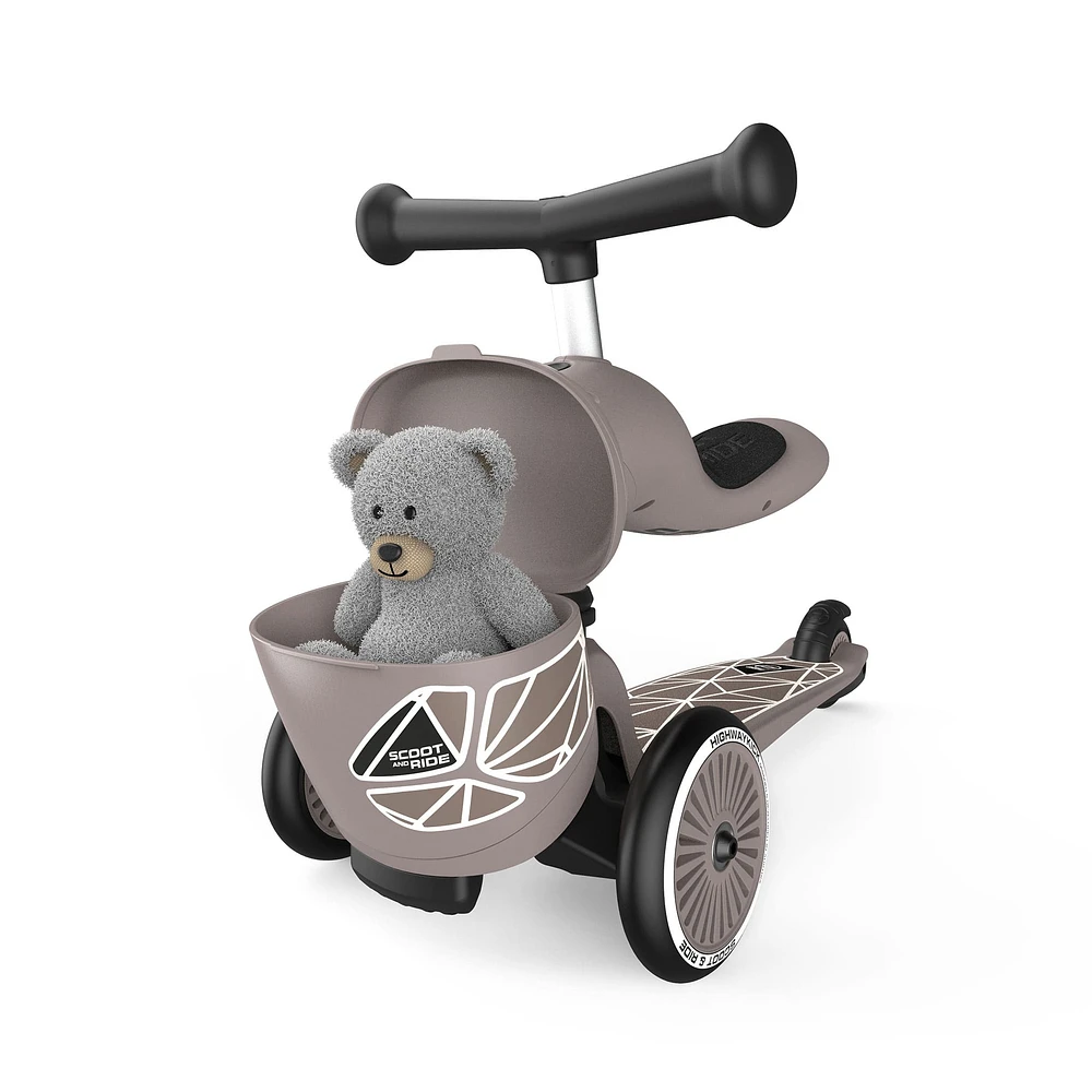 Trottinette 2-en-1 Highwaykick 1 Lifestyle - Lignes Brunes