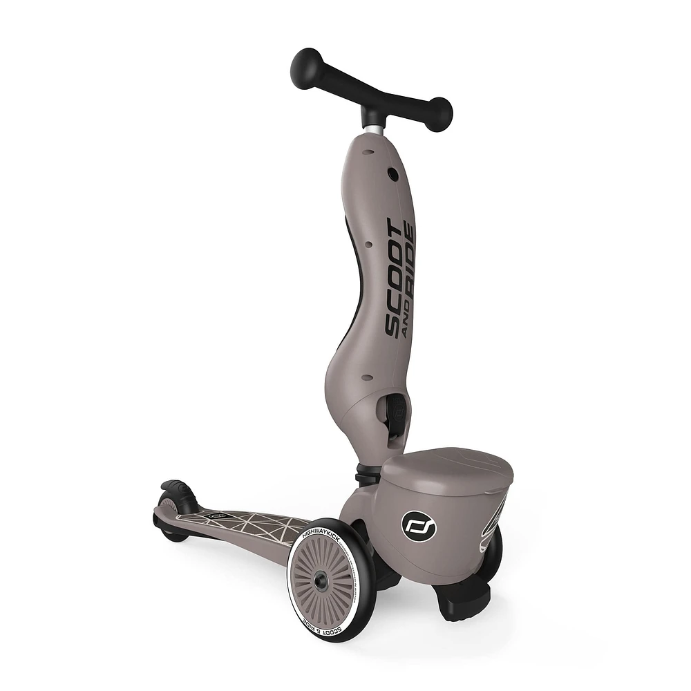 Trottinette 2-en-1 Highwaykick 1 Lifestyle - Lignes Brunes