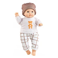 Doll Los Manus Baby Juan with Hat and Pull 