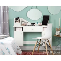 Makeup Desk with Drawer - Vito Pure White