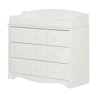 Changing table / Dresser with 6 Drawers Angel - White 