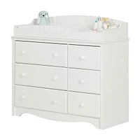 Changing table / Dresser with 6 Drawers Angel - White 