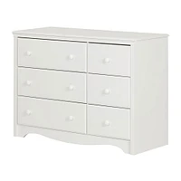Changing table / Dresser with 6 Drawers Angel - White 