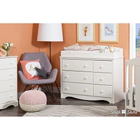 Changing table / Dresser with 6 Drawers Angel - White 