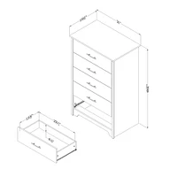 5-Drawer Chest - Fusion Gray Oak