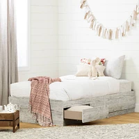 Navali Twin Mates Bed with 3 Drawers