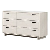 Commode Double 6 Tiroirs Fynn - Chêne hivernal