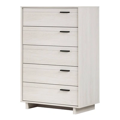 Commode 5 Tiroirs Fynn - Chêne hivernal
