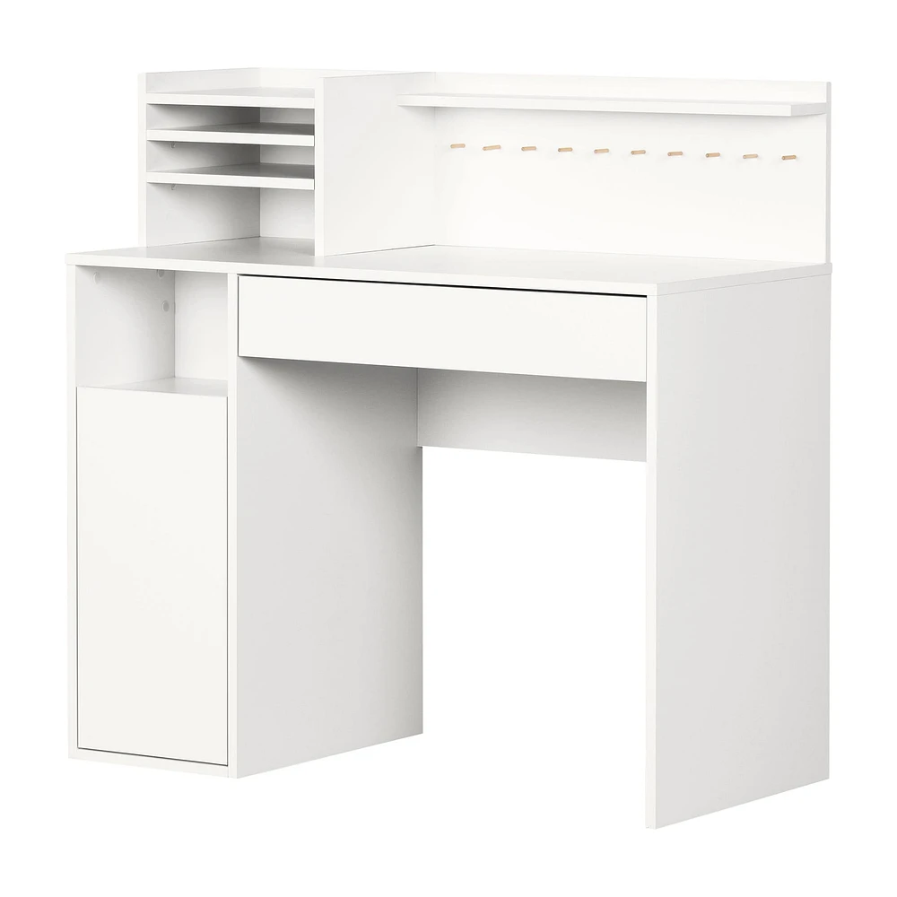 Table de Bricolage avec Huche - Crea Blanc solide