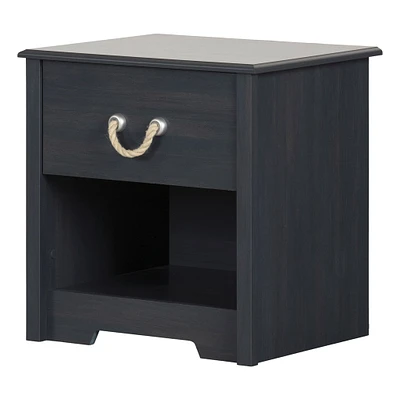 Navali 1-Drawer Nightstand - Blueberry