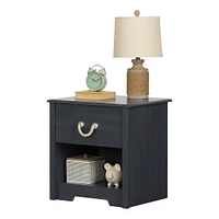 Navali 1-Drawer Nightstand - Blueberry