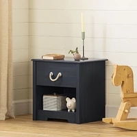 Navali 1-Drawer Nightstand - Blueberry
