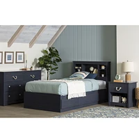 Navali 1-Drawer Nightstand - Blueberry