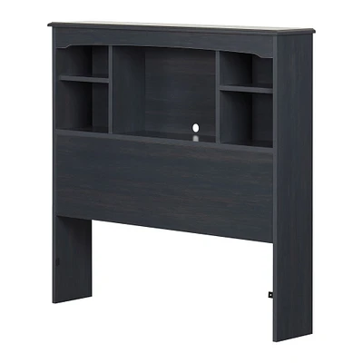 Navali Twin Bookcase Headboard - Blueberry