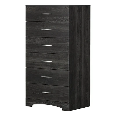 Commode 6 Tiroirs - Step One Chêne Gris