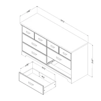 6-Drawer Double Dresser
