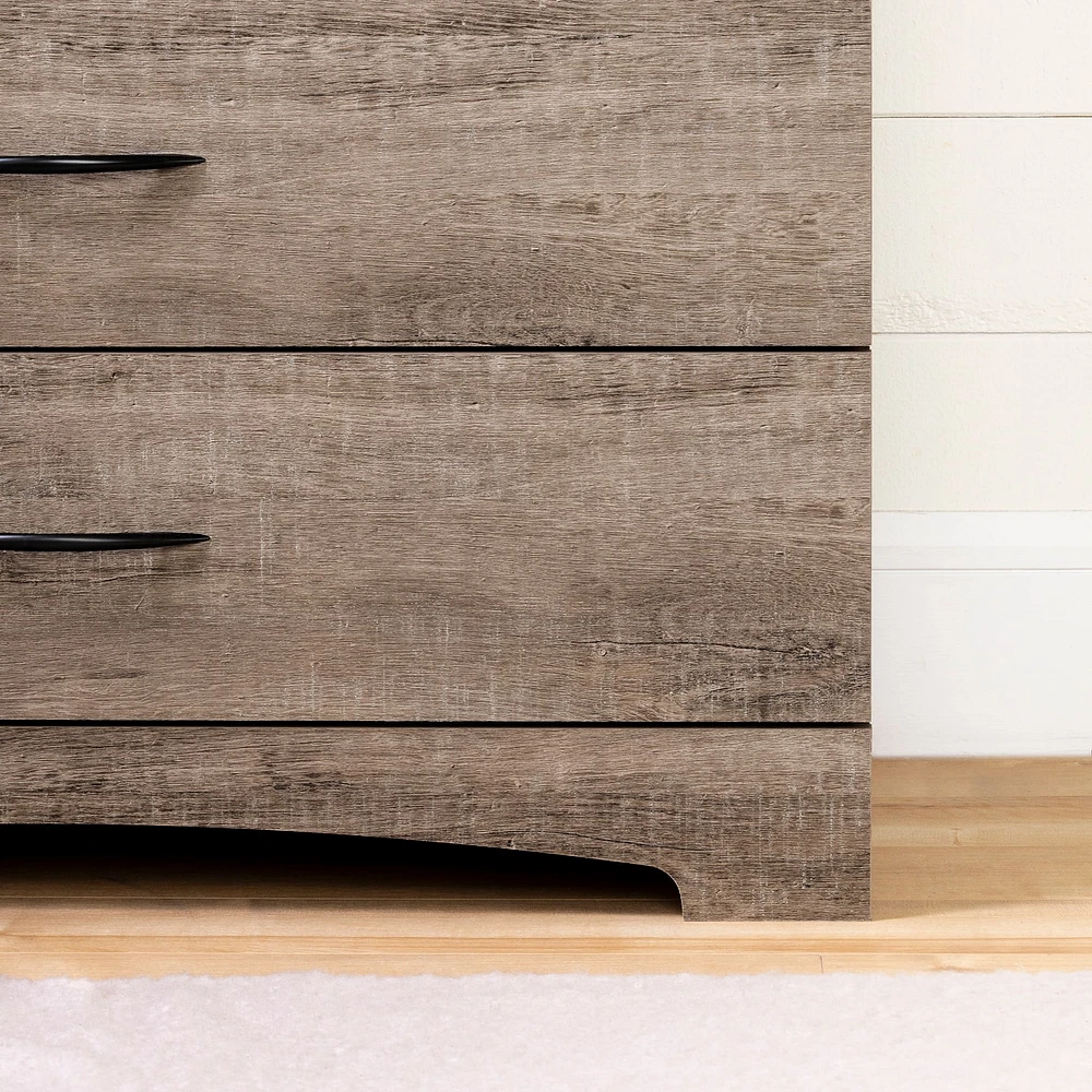 6-Drawer Double Dresser - Step One Weathered Oak
