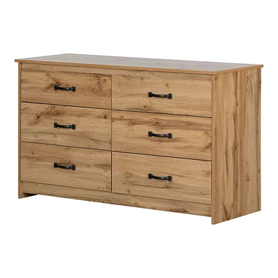 6-Drawer Double Dresser - Tassio Nordik Oak