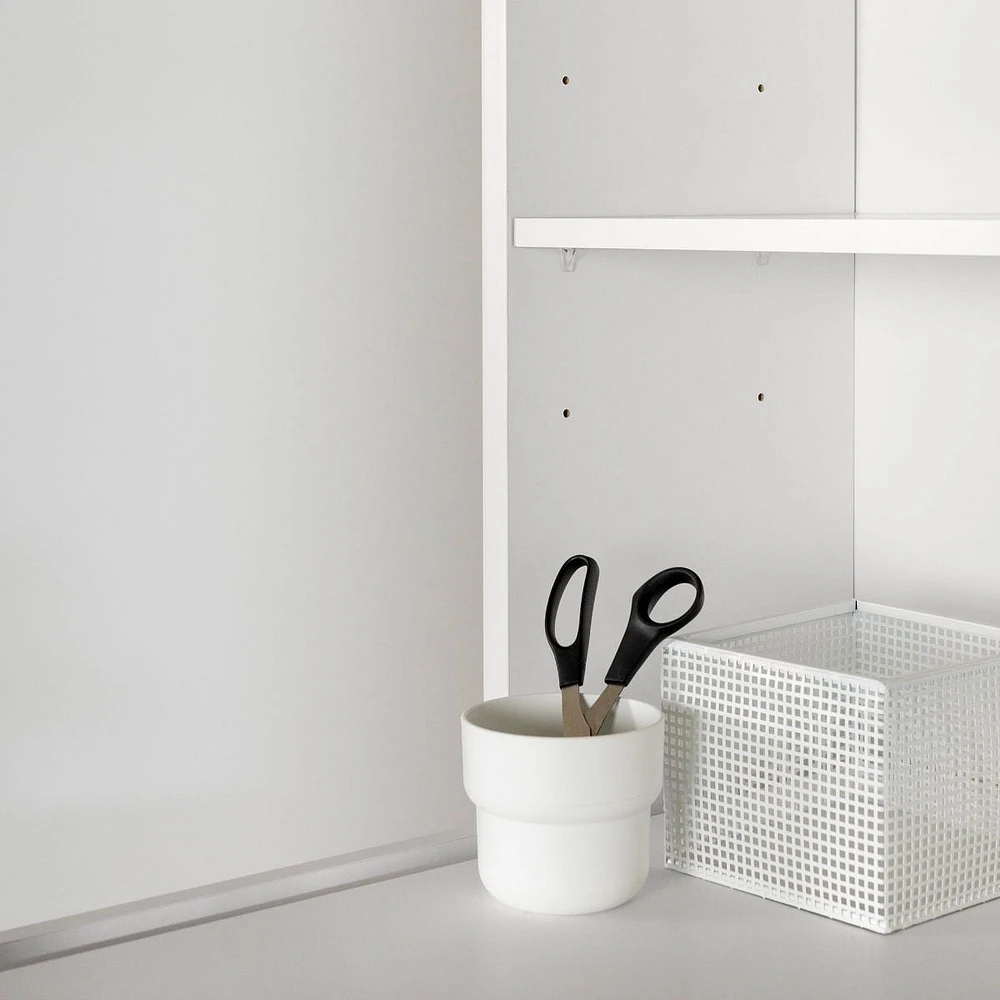 Lit Simple Mezzanine avec bureau - Logik Blanc solide
