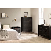 Commode 5 Tiroirs - Gravity Noir Antiqué
