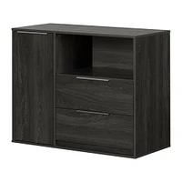 Door Chest with 2 Drawers - Hourra Gray Oak