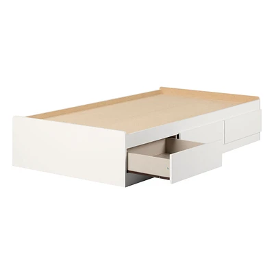Lit Simple matelot 3 tiroirs - Hourra Blanc solide